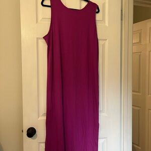 LOFT Pink Sleeveless Sheath Dress for Work